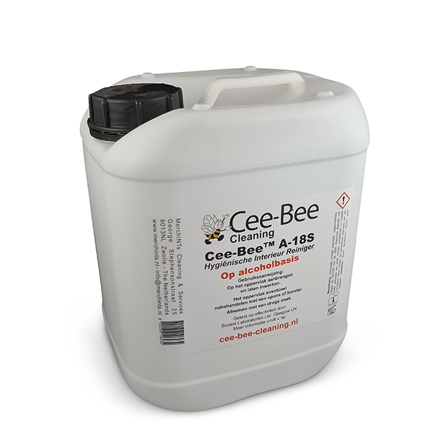 Cee-Bee Hygiënische Interieurreiniger op alcoholbasis | Slechts 7% Alcohol, 100% Effectief | Navulverpakking 5 liter