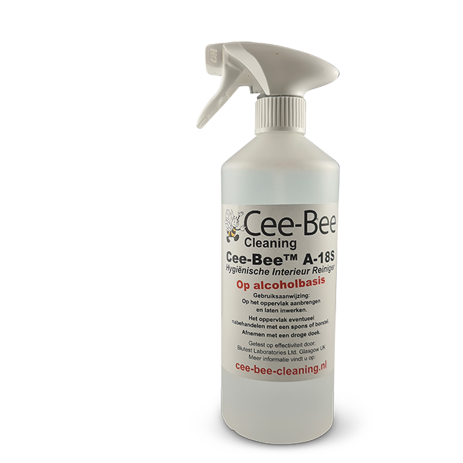 Cee-Bee Hygiënische Interieurreiniger op alcoholbasis | Slechts 7% Alcohol, 100% Effectief | Sprayflacon 750ml