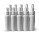 Tien Lege sprayflacons | 100 ml | Wit | Inclusief overkapje