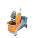 Splast Mopwagen | Kunststof met 2 emmers van 20 liter | Inclusief mop pers