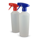 Set van 2 Lege Sprayflacons 750ml | 1 Rode spraykop - 1 Blauwe spraykop | Geschikte voor vloeistoffen | Navulbaar